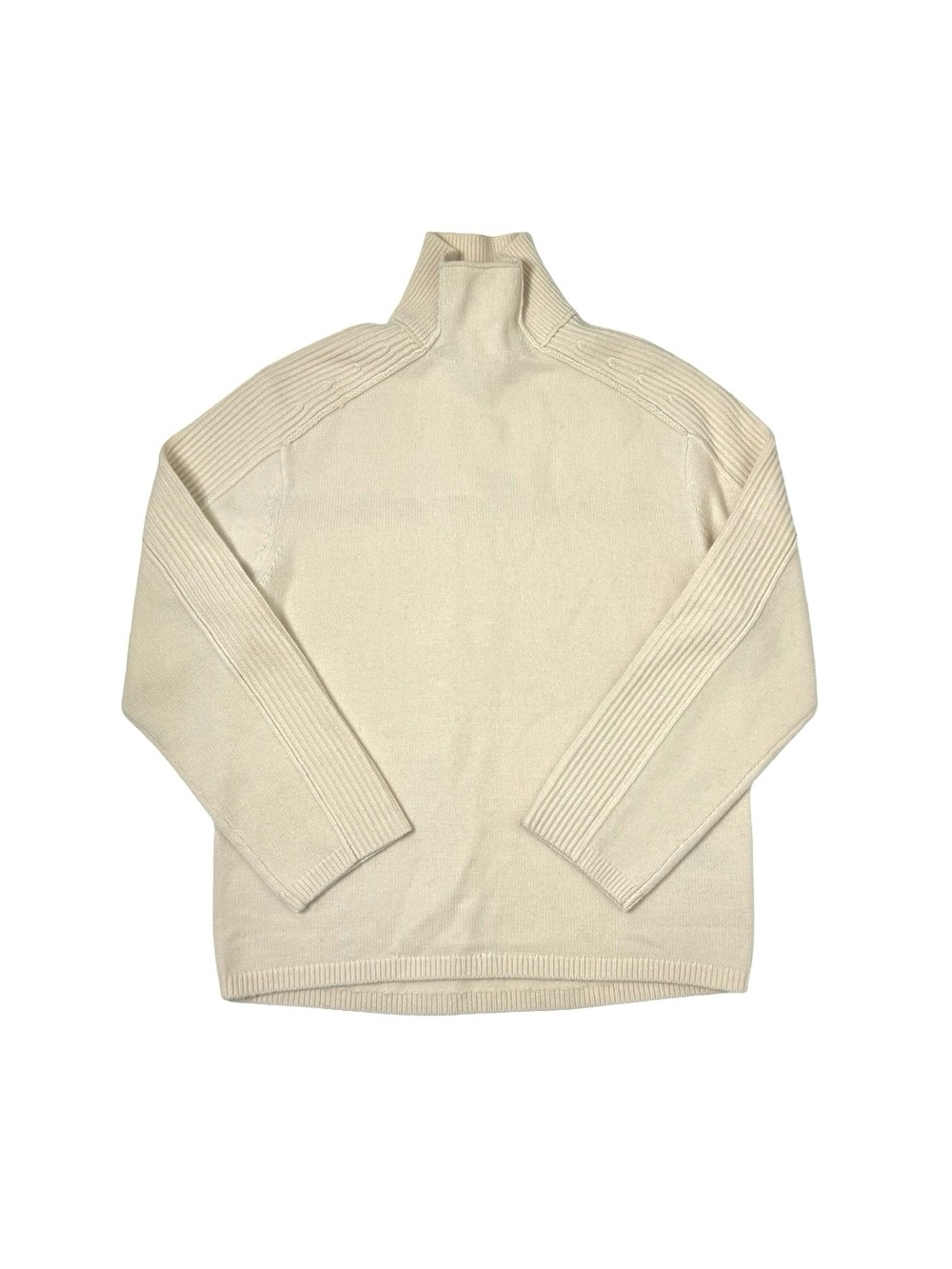 & Other Stories | NWT Paneled Merino Wool Turtleneck Jumper Cream Small